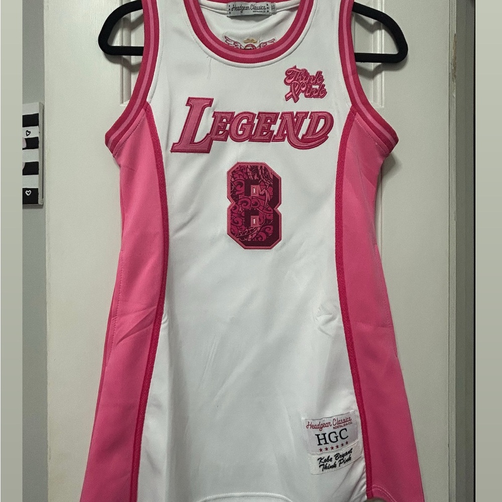 Pink and White Casual Dress